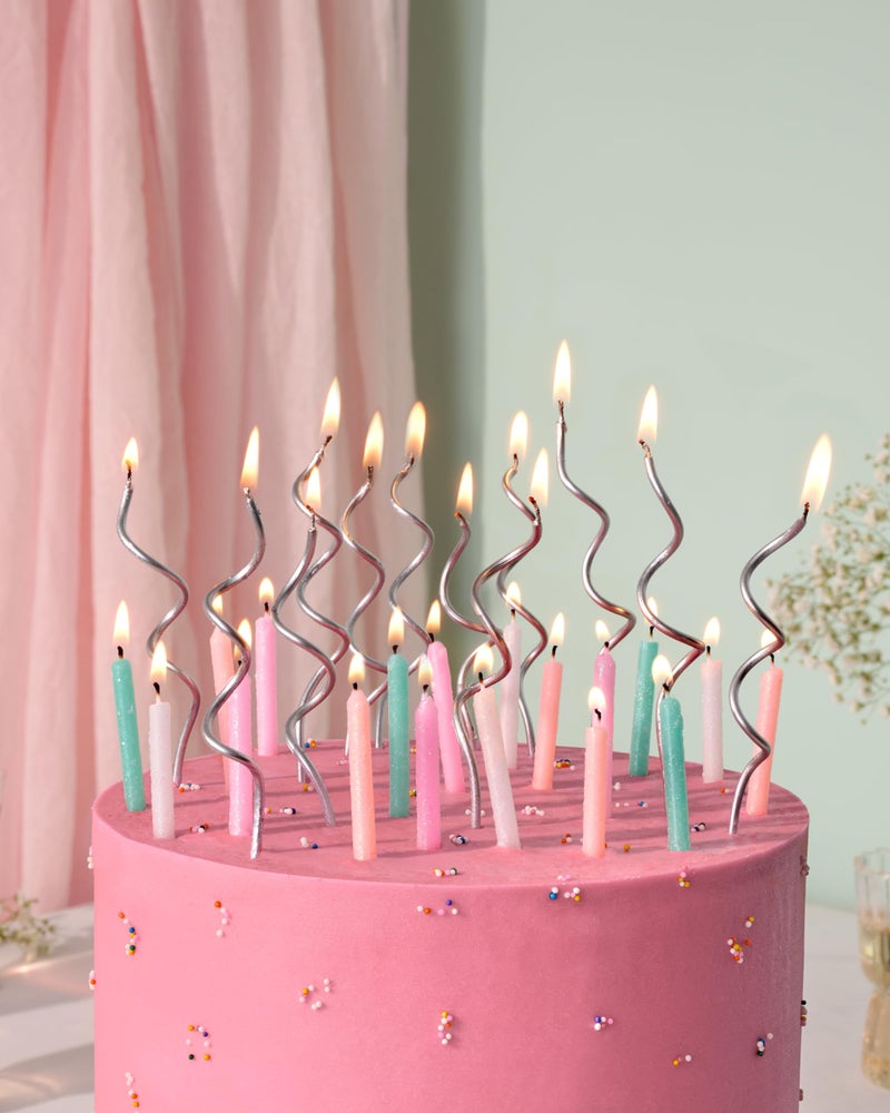 Papyrus Birthday Candles, Silver Swirl (12-Count) - Image 3